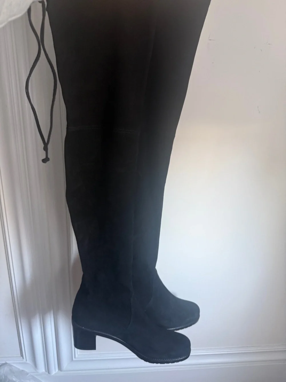 Stuart Weitzman Black Over-the-Knee TIELAND OVER-THE-KNEE BOOT Sz 11